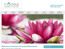 Tablet Screenshot of fountainsfunerals.co.nz